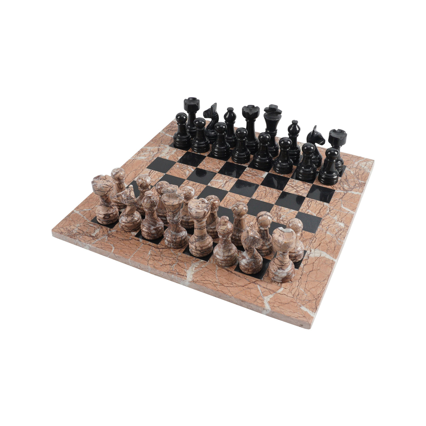 Marble Align and Black Chess Set